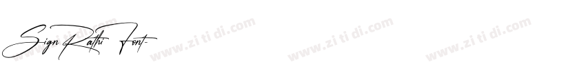 SignRathi Font字体转换